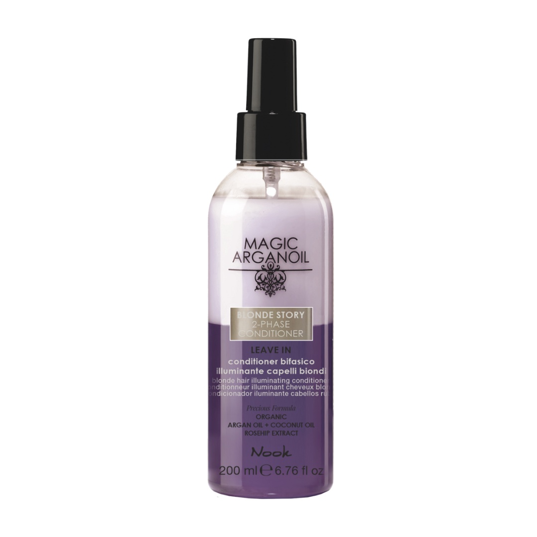 Nook Magic Argan Oil Ritual Blonde Balsam Bifazic Iluminator Pentru Păr Blond - Hidratare Intensă, Cantitate: 200 ml