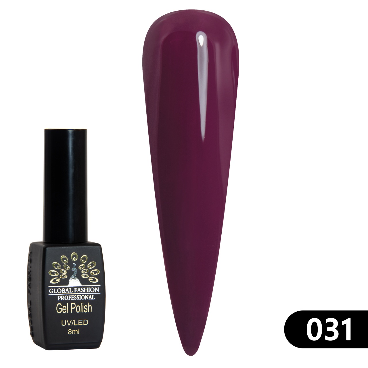 Oja semipermanenta BLACK ELITE, 8 ml, 031 - TPO Free