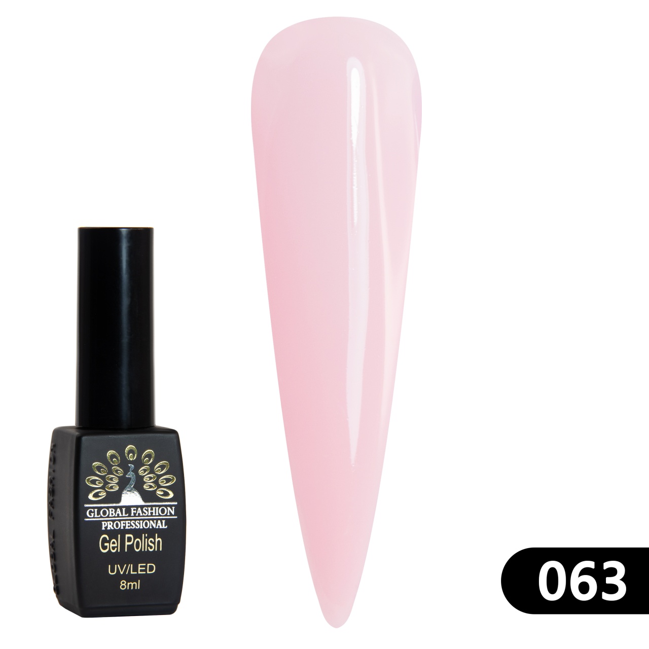 Oja semipermanenta BLACK ELITE, 8 ml, 063 - TPO Free