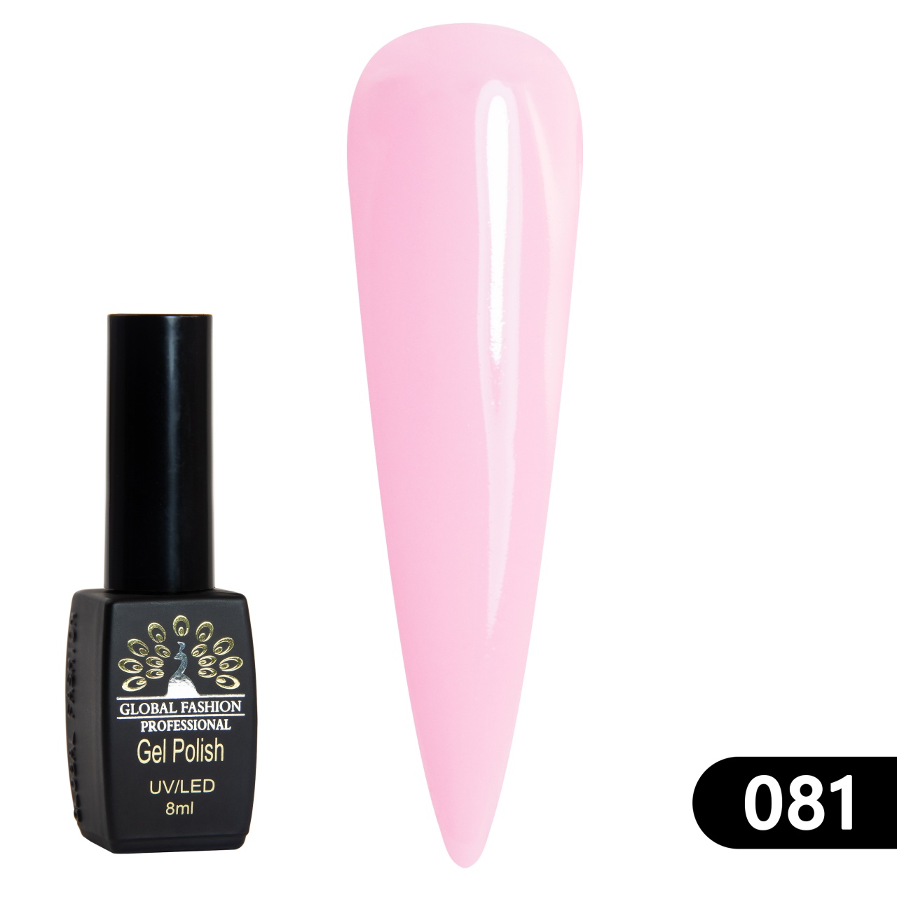 Oja semipermanenta BLACK ELITE, 8 ml, 081 - TPO Free