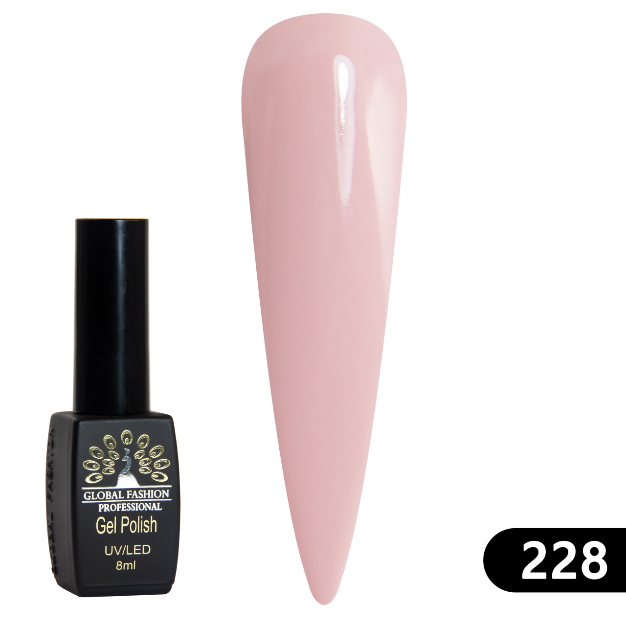 Oja semipermanenta BLACK ELITE, 8 ml, 228 - TPO Free