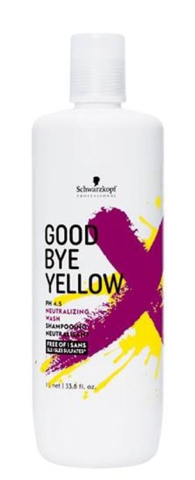 Șampon Fără Sulfați Pentru Neutralizarea Tonurilor Galbene Schwarzkopf Professional Good Bye Yellow