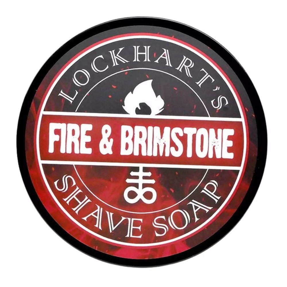 Sapun de barbierit Lockharts Fire & Brimstone Shave Soap 113g