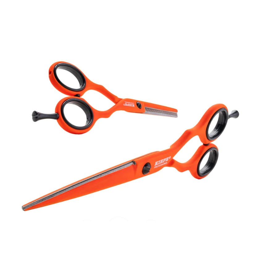 Set 2 foarfece tuns si filat din otel 420 Kiepe Mangoo 5.5 inch