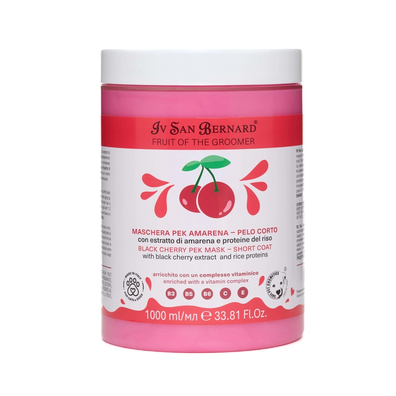Balsam Iv San Bernard Black Cherry PEK Supreme NEW, pentru caini si pisici, 1l