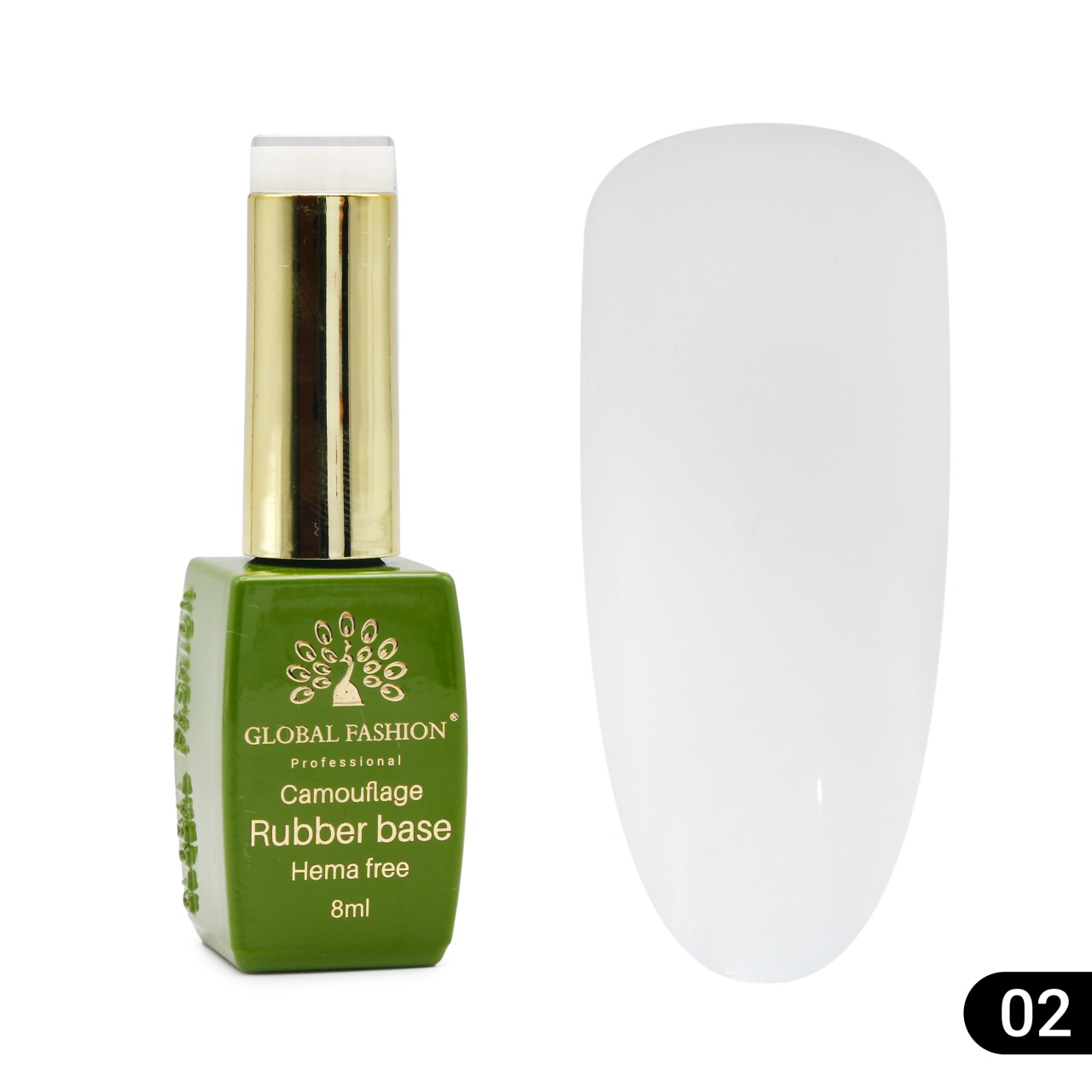 Bază de unghii Camouflage, fără Hema, 8 ml 02 - Free TPO