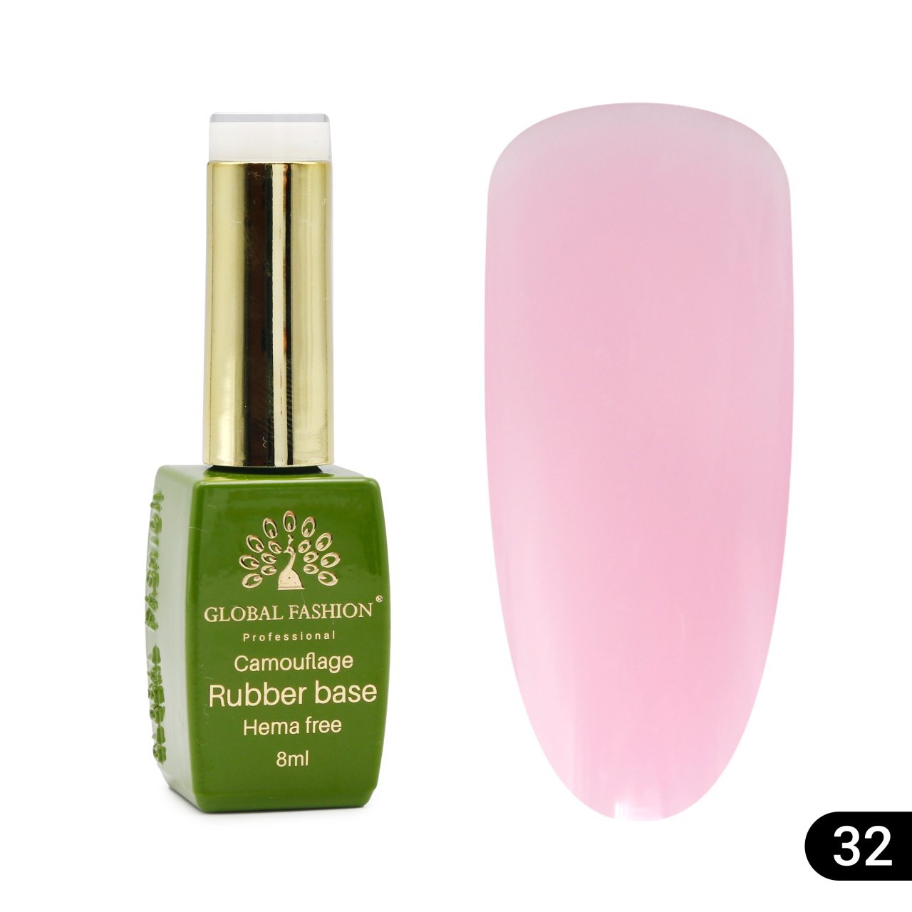 Bază de unghii Camouflage, fără Hema, 8 ml 32 - Free TPO