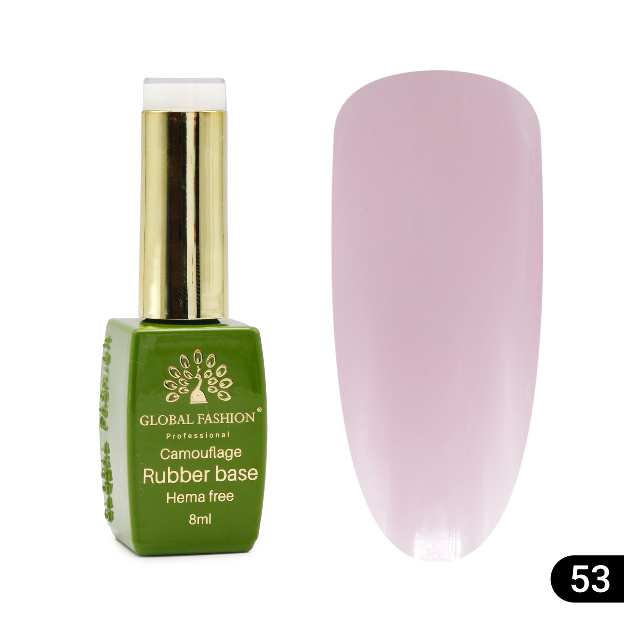Bază de unghii Camouflage, fără Hema, 8 ml 53 - Free TPO