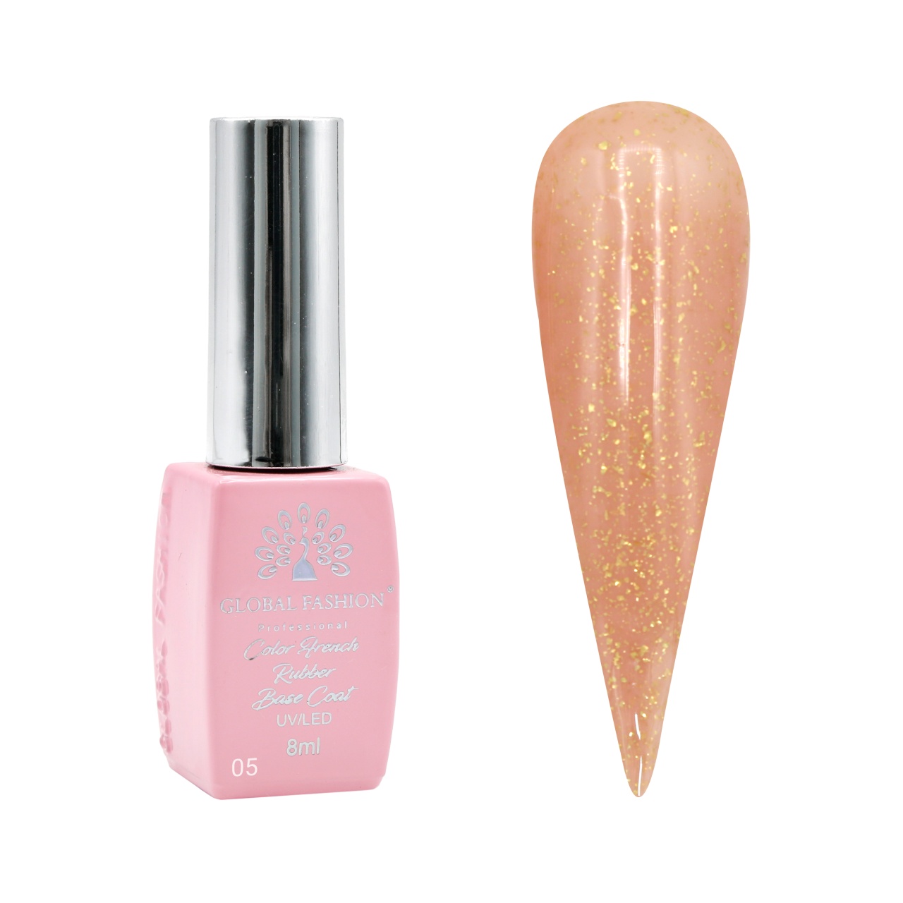 Baza Foil, baza cauciucata pentru unghii, 8 ml, 05 - Free TPO