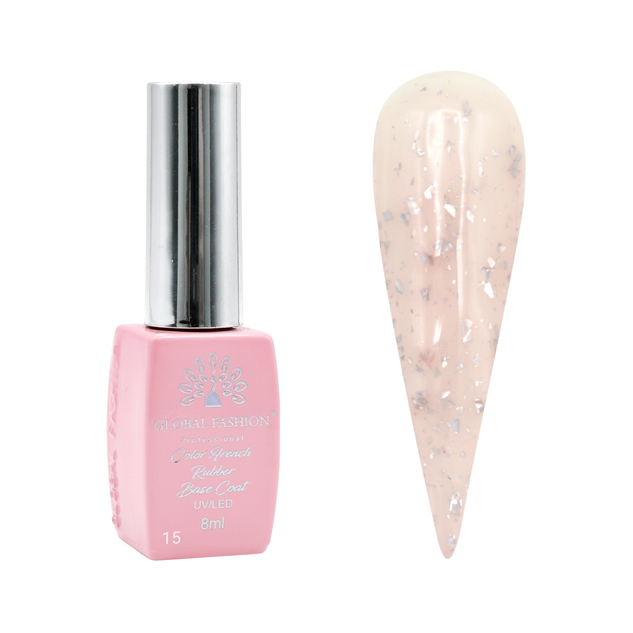 Baza Foil, baza cauciucata pentru unghii, 8 ml, 15 - Free TPO