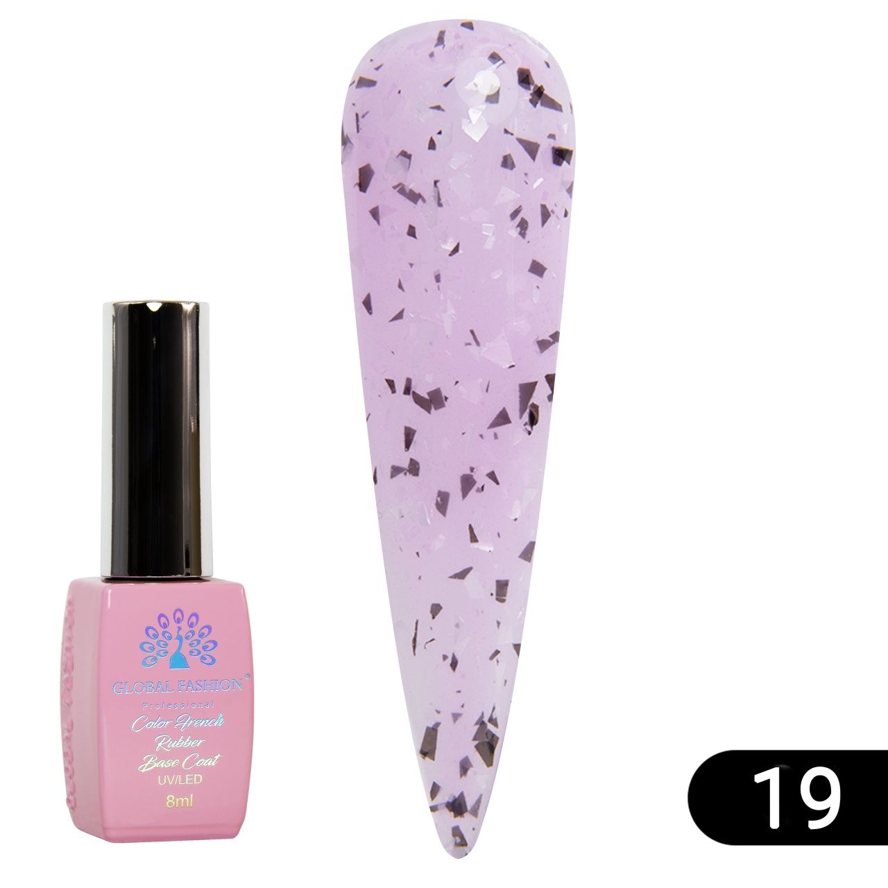 Baza Foil, baza cauciucata pentru unghii, 8 ml, 19 - Free TPO