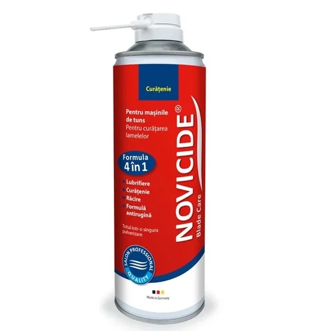 Novicide Spray 4 in 1 pentru masinile de tuns 500ml