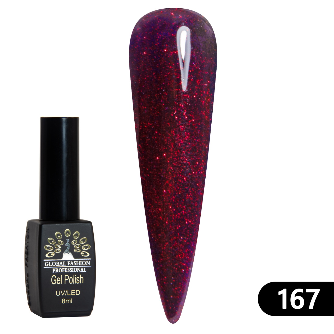 Oja semipermanenta BLACK ELITE, 8 ml, 167 - TPO Free