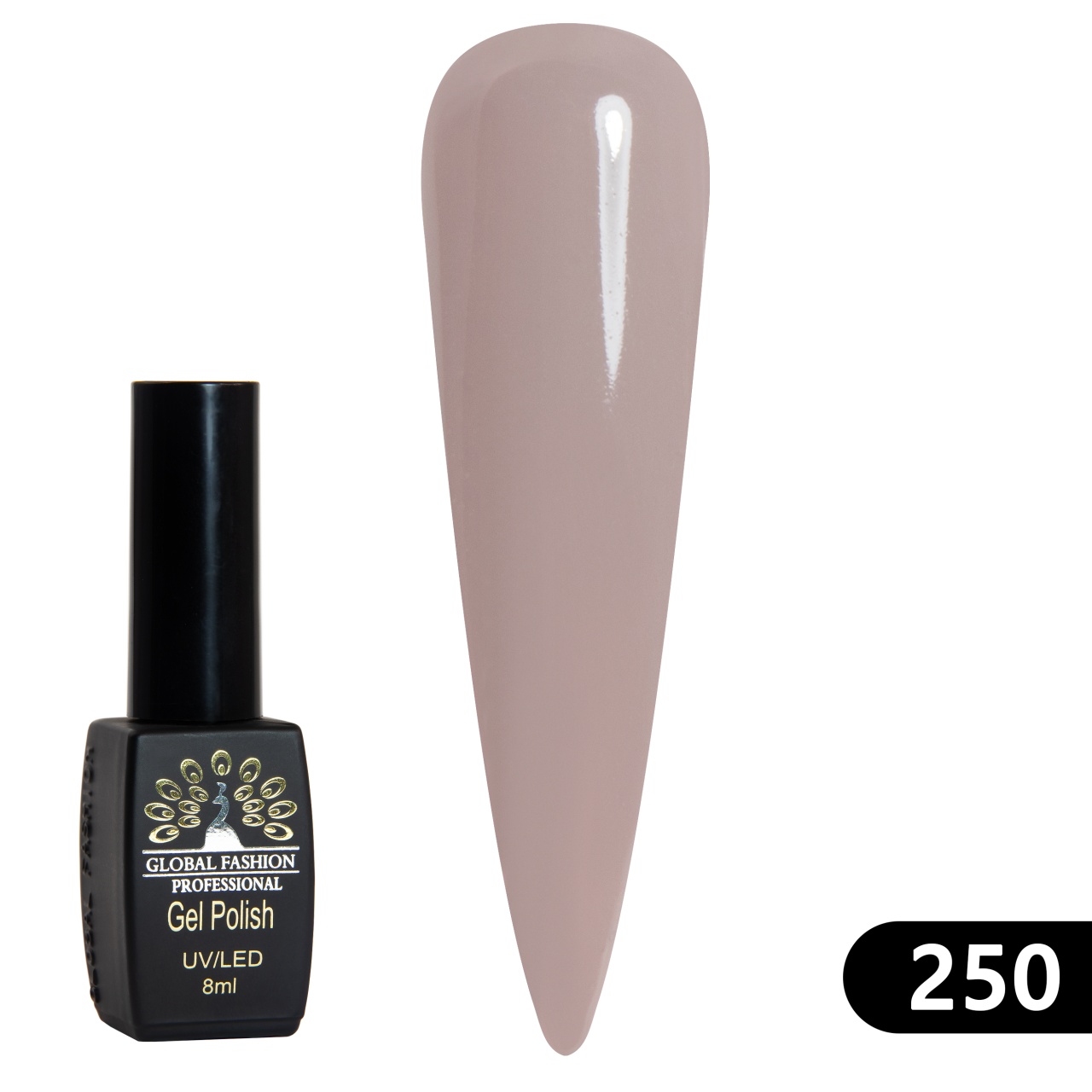 Oja semipermanenta BLACK ELITE, 8 ml, 250 - TPO Free