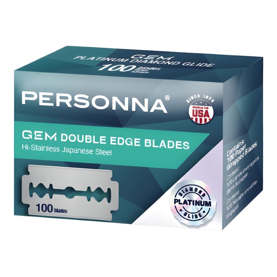 Pachet 100 lame de ras double edge Personna GEM
