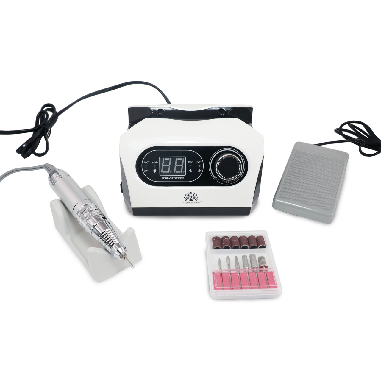 Pila/Freza Electrica pentru Manichiura si Pedichiura 50.000rpm, 80W, ZS-717 - Alb