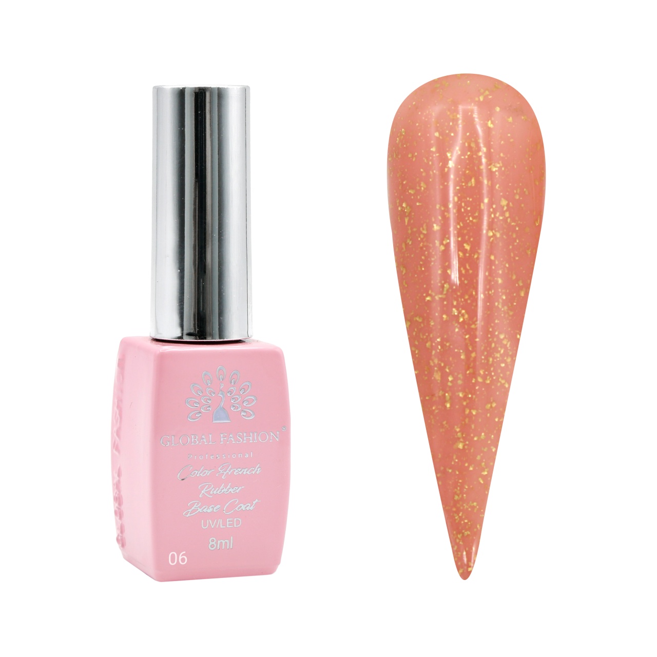 Baza Foil, baza cauciucata pentru unghii, 8 ml, 06 - Free TPO