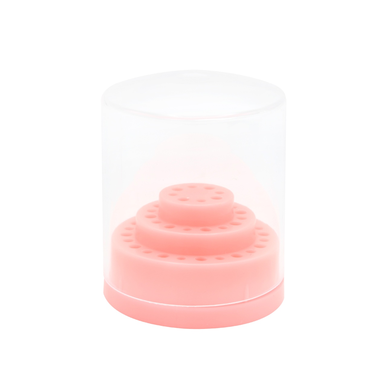 Cutie Depozitare Capete de Freza, 48 Locuri, Mini, Roz Pauco -