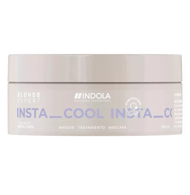 Indola Blonde Expert InstaCool Tratament Neutralizator 200ml – Revitalizare Intensivă pentru Blondul Tău, cu Pigmenți Violeți și Strălucire Elegantă