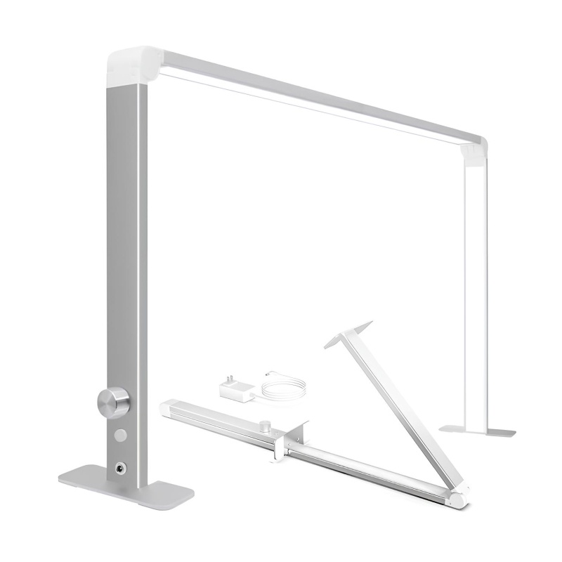 Lampa Cosmetica Unghii Pauco Square - Pliabila, Silver, 36W, Reglabilă (4000-6500K)