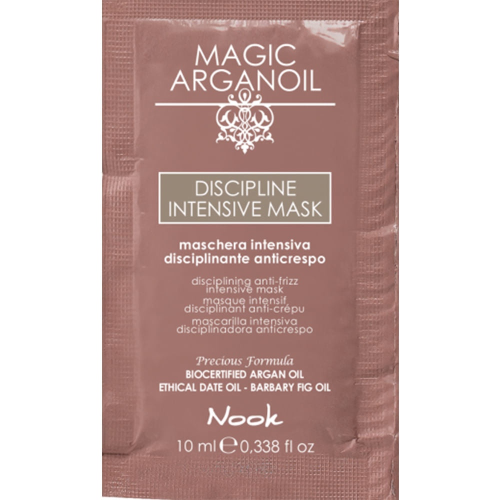 Mască Disciplinantă Nook Magic Argan Oil Discipline Intensive 10ml – Hidratare și Control pentru Părul Rebel