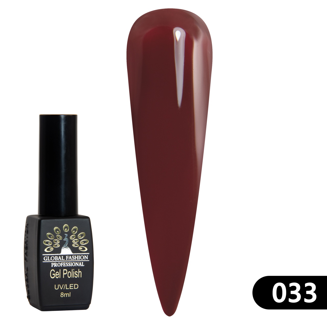 Oja semipermanenta BLACK ELITE, 8 ml, 033 - TPO Free