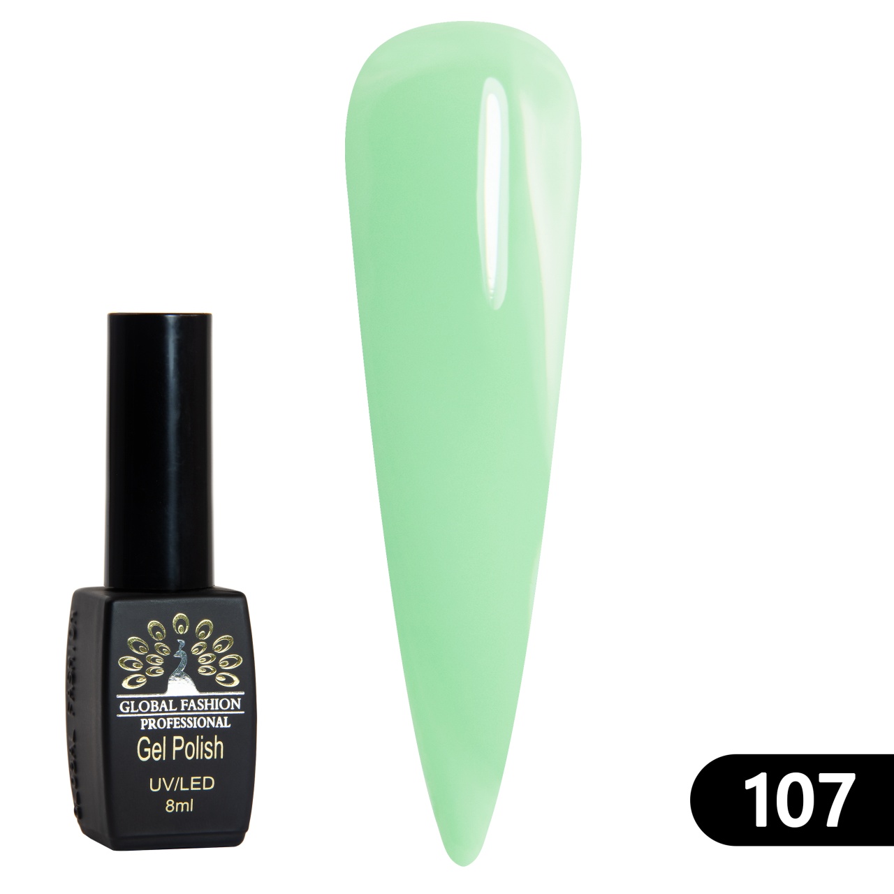 Oja semipermanenta BLACK ELITE, 8 ml,107 - TPO Free