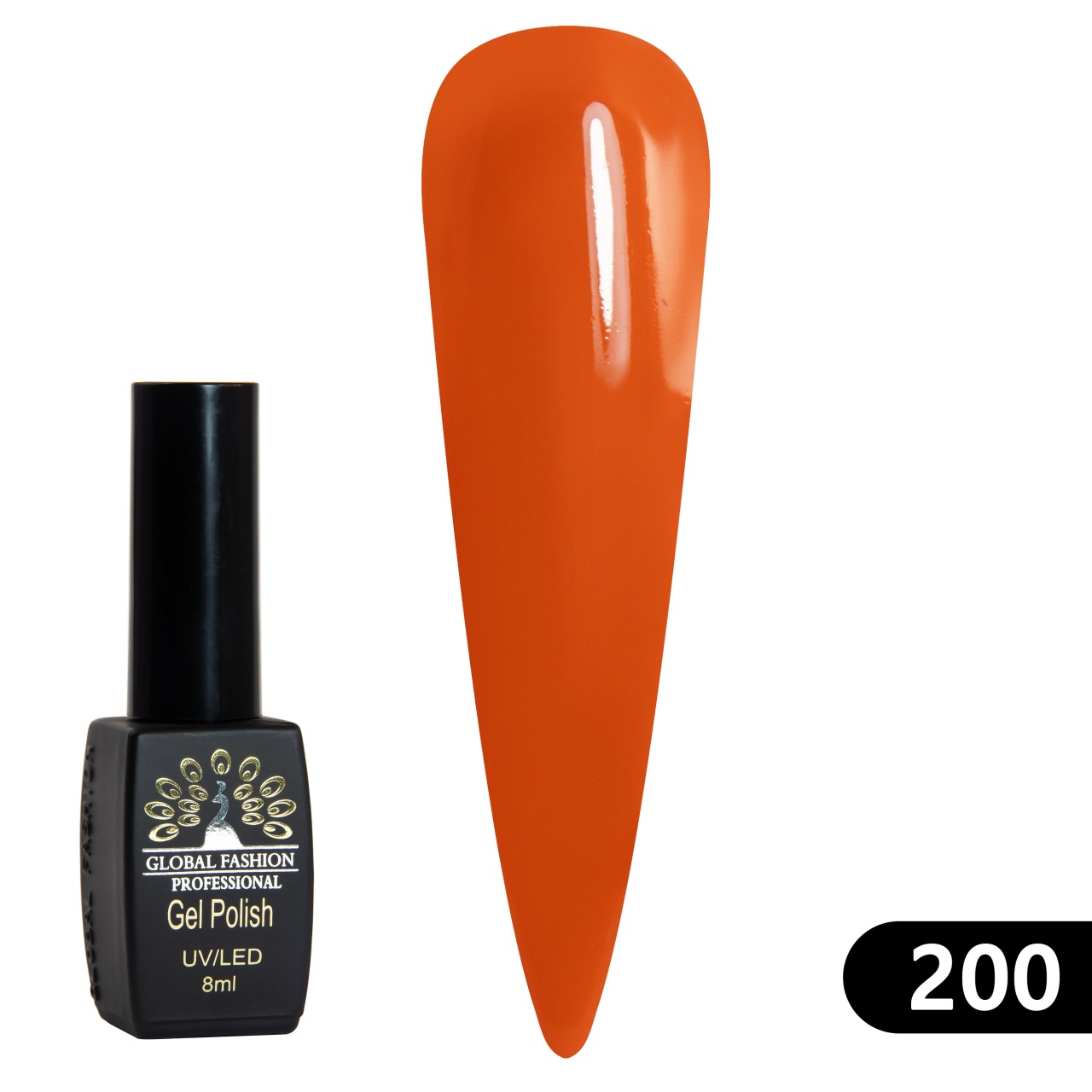 Oja semipermanenta BLACK ELITE, 8 ml, 200 - TPO Free