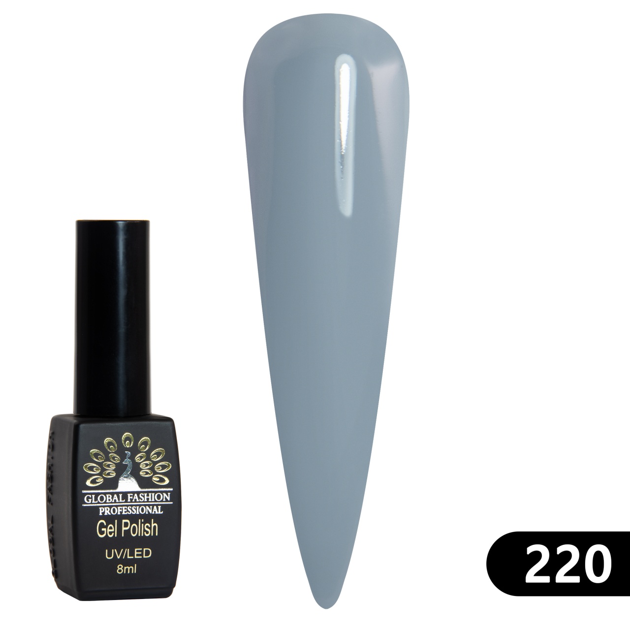 Oja semipermanenta BLACK ELITE, 8 ml, 220 - TPO Free