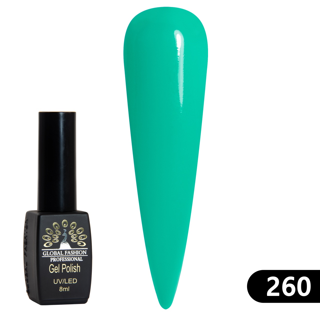 Oja semipermanenta BLACK ELITE, 8 ml, 260 - TPO Free