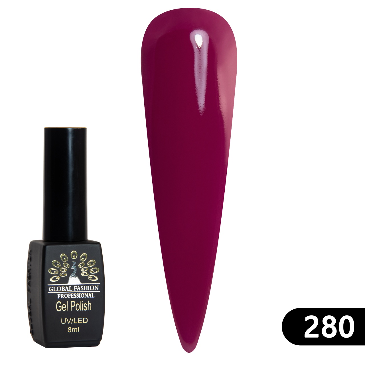 Oja semipermanenta BLACK ELITE, 8 ml, 280 - TPO Free