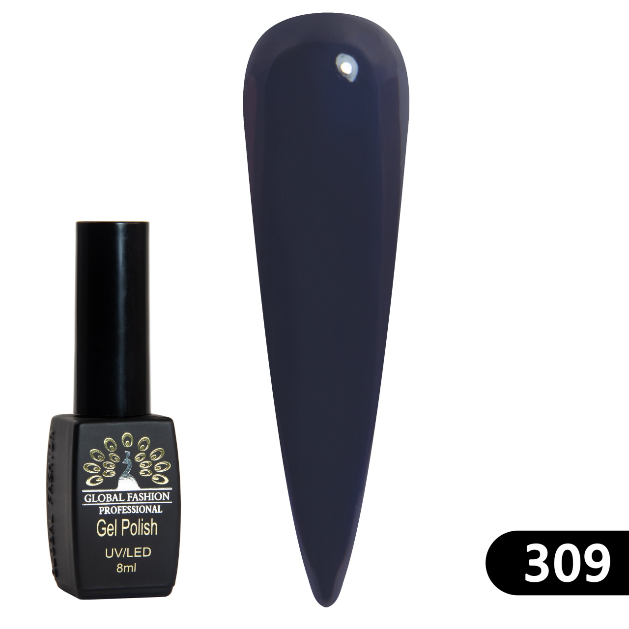 Oja semipermanenta BLACK ELITE, 8 ml, 309 - TPO Free