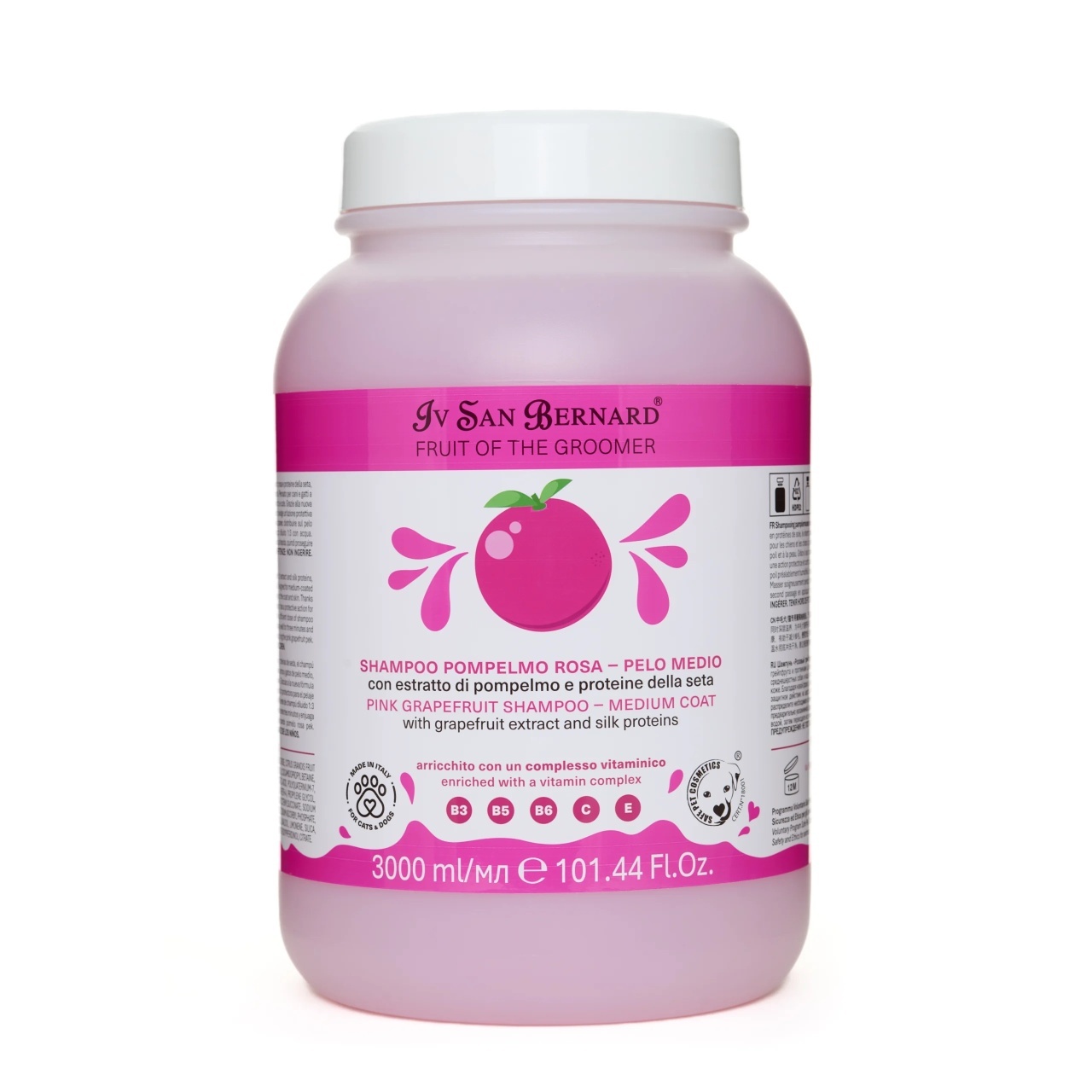 Sampon Iv San Bernard Pink Grapefruit NEW, pentru Caini si Pisici, 3l