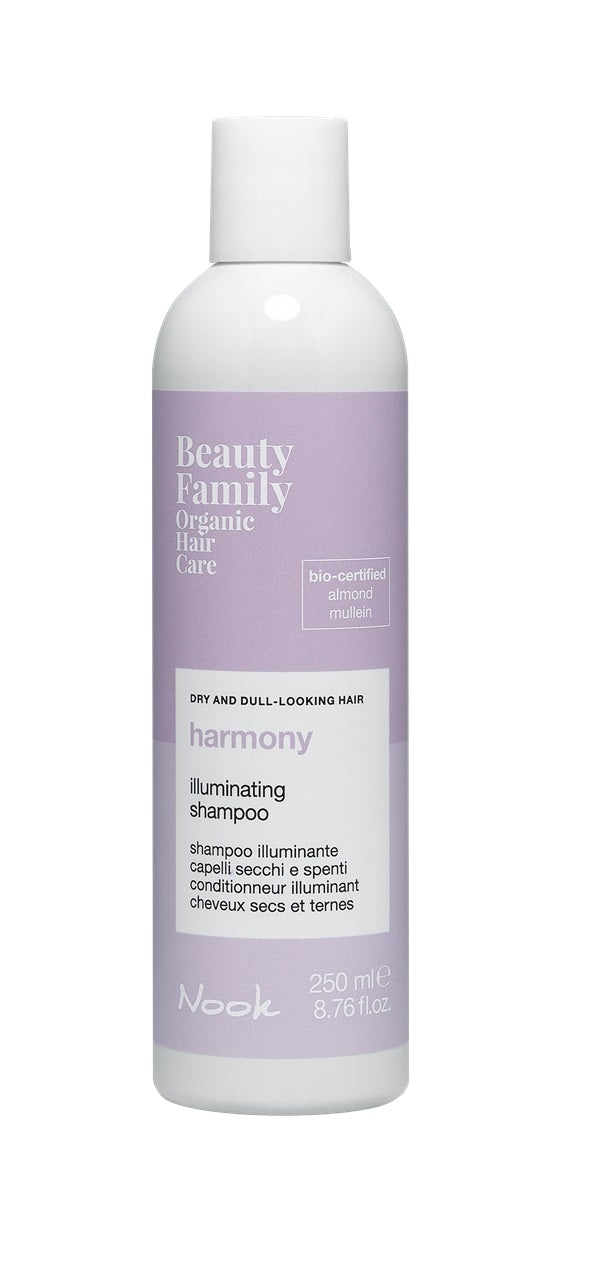 Șampon Organic Pentru Strălucirea Părului Uscat Și Tern Nook Beauty Family Harmony Illuminating Shampoo 250ml