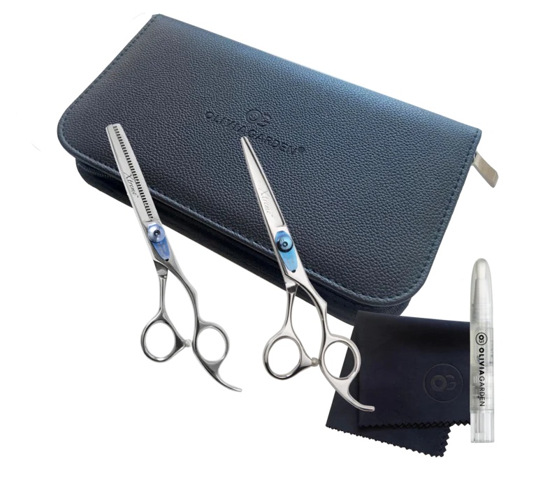 Set Foarfeci Profesionale Premium Olivia Garden Xtreme – Tuns + Filat – Performanță de Top pentru Stiliști Exigenți