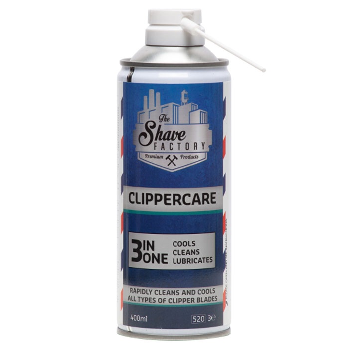 Spray 3 in 1 pentru masini de tuns The Shave Factory Clippercare 400ml