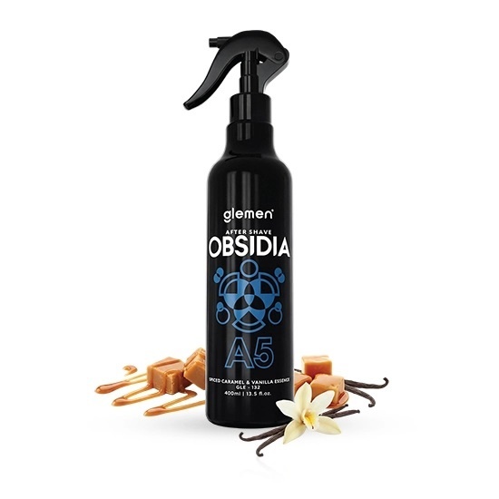 After Shave Colonie Glemen - OBSIDIA - A5 spiced Caramel & Vanilla - 400ml