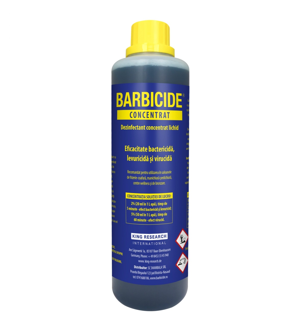 Barbicide Dezinfectant Instrumentar Solutie Concentrat 500ml