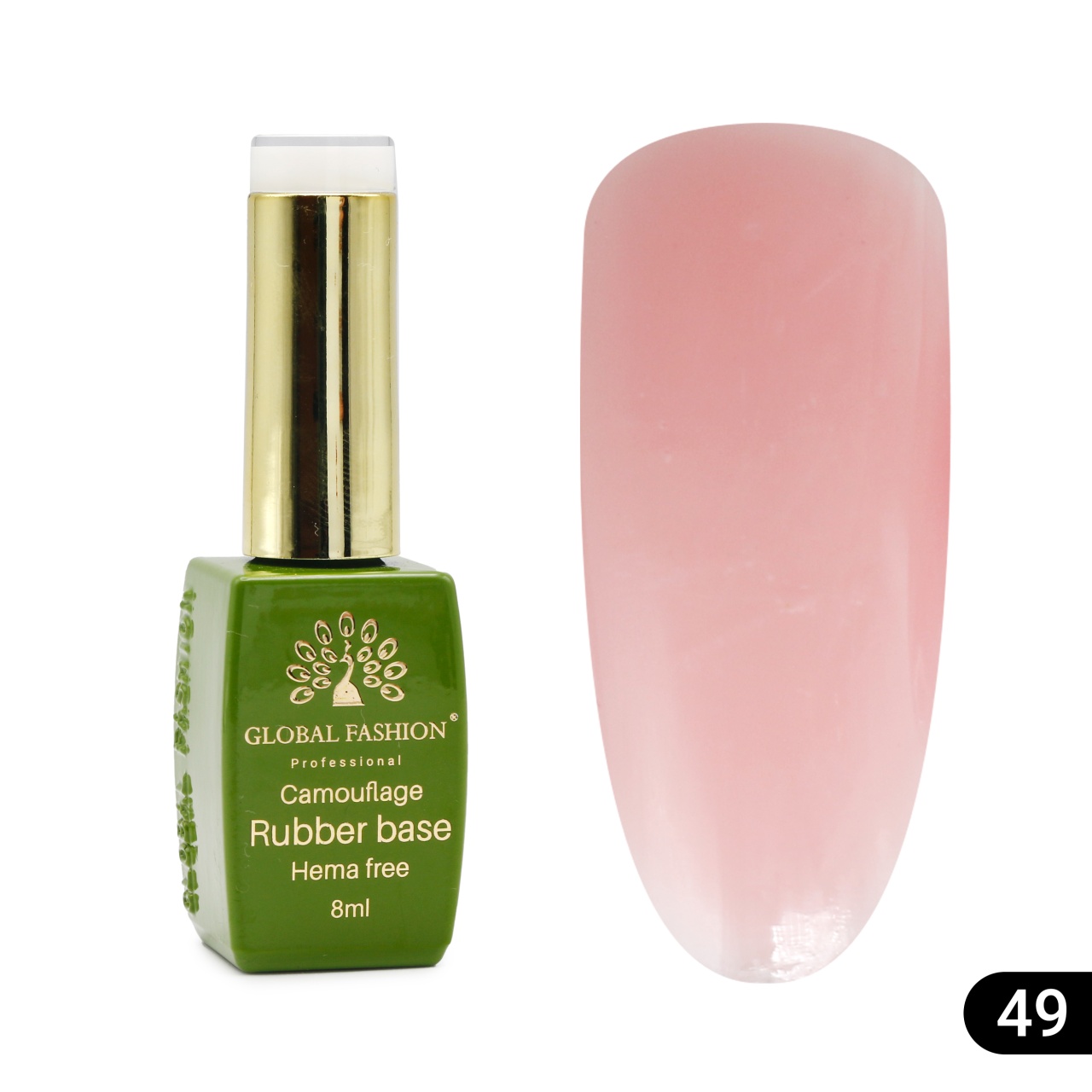 Bază de unghii Camouflage, fără Hema, 8 ml 49 - Free TPO