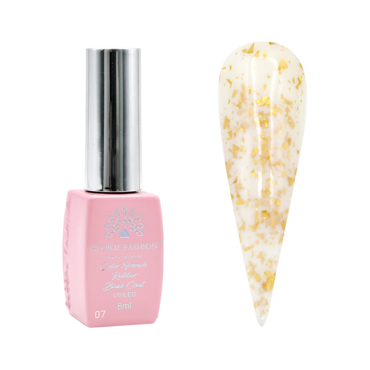 Baza Foil, baza cauciucata pentru unghii, 8 ml, 07 - Free TPO