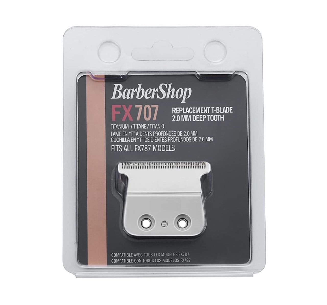 Lama / Cutit pentru masina de contur Barbershop PRO compatibila Babyliss Skeleton FX707 2.0mm Deep Tooth Silver