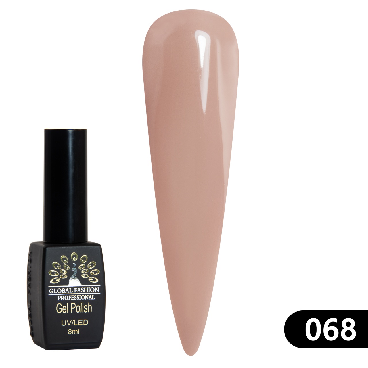 Oja semipermanenta BLACK ELITE, 8 ml, 068 - TPO Free
