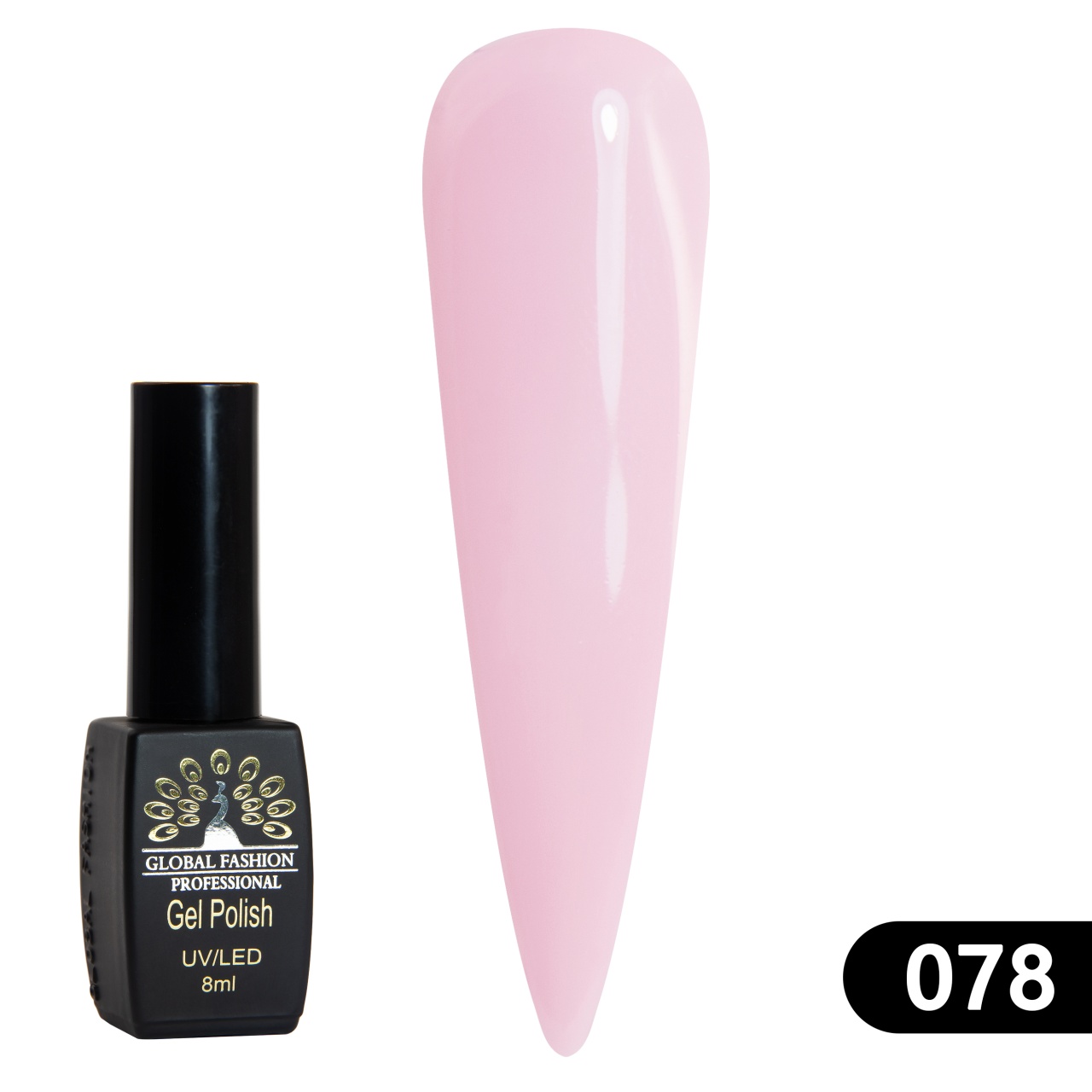 Oja semipermanenta BLACK ELITE, 8 ml, 078 - TPO Free