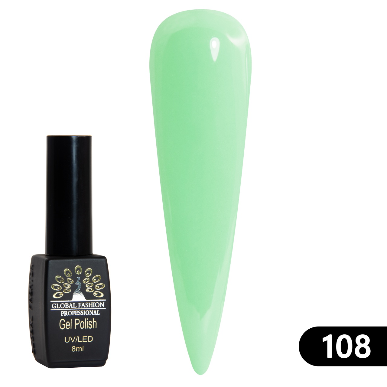 Oja semipermanenta BLACK ELITE, 8 ml,108 - TPO Free
