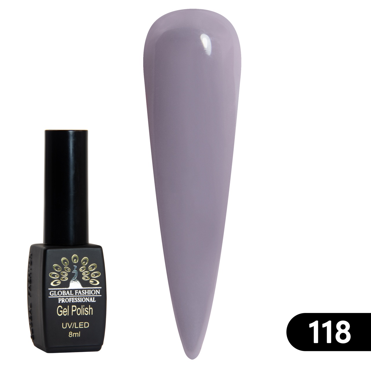 Oja semipermanenta BLACK ELITE, 8 ml,118 - TPO Free