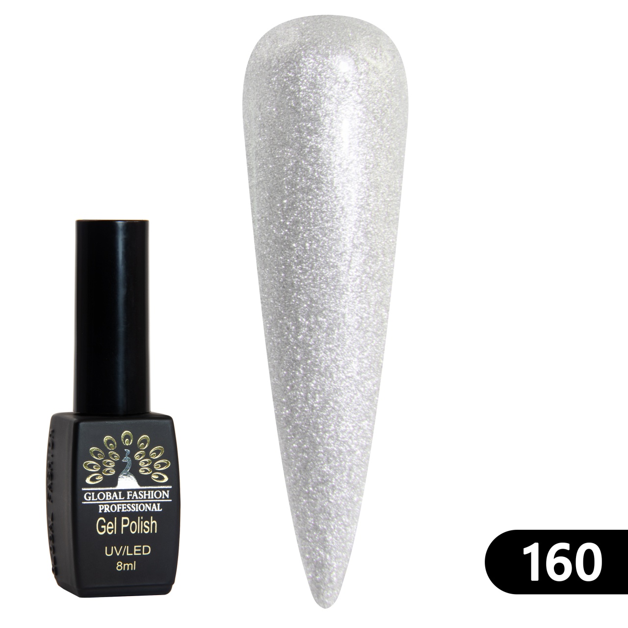 Oja semipermanenta BLACK ELITE, 8 ml,160 - TPO Free