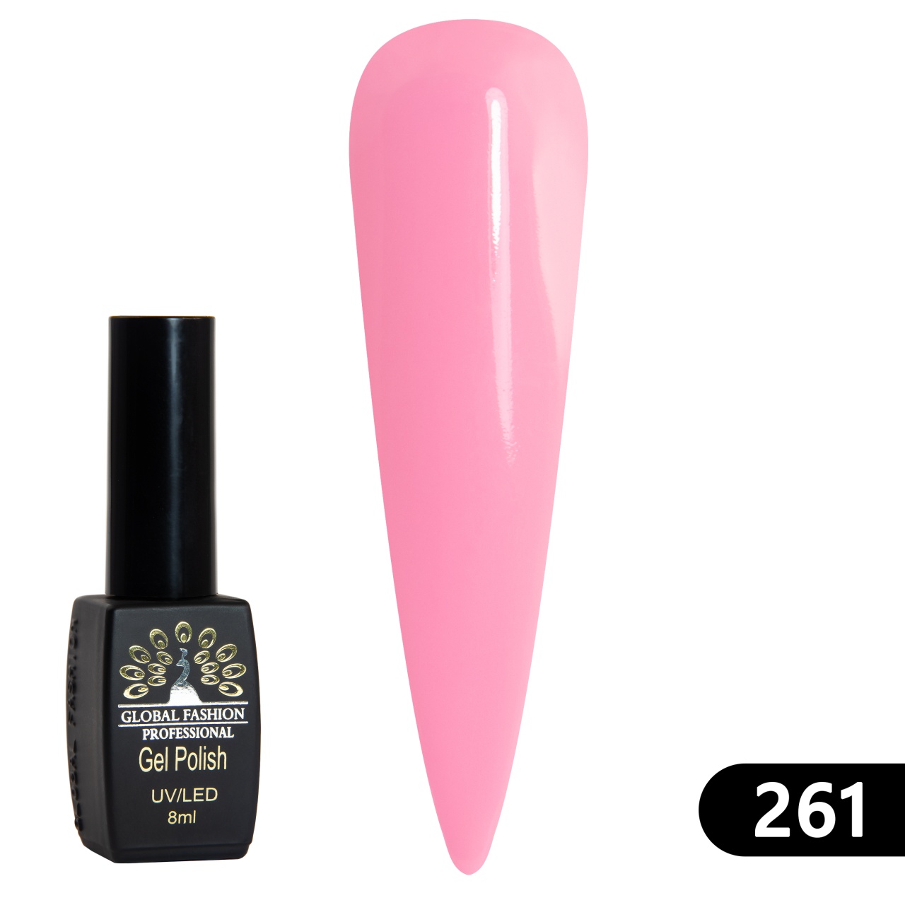 Oja semipermanenta BLACK ELITE, 8 ml, 261 - TPO Free
