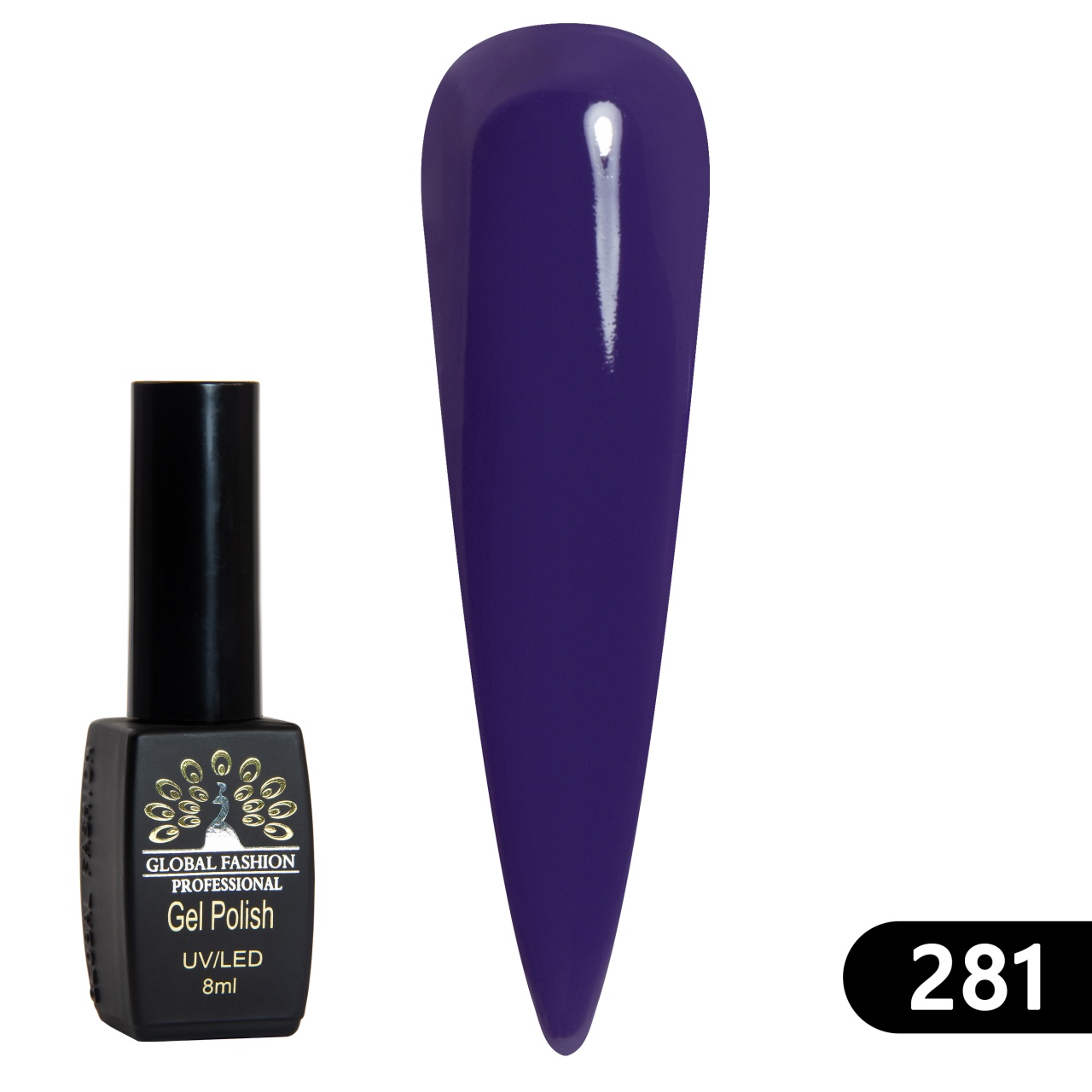 Oja semipermanenta BLACK ELITE, 8 ml, 281 - TPO Free