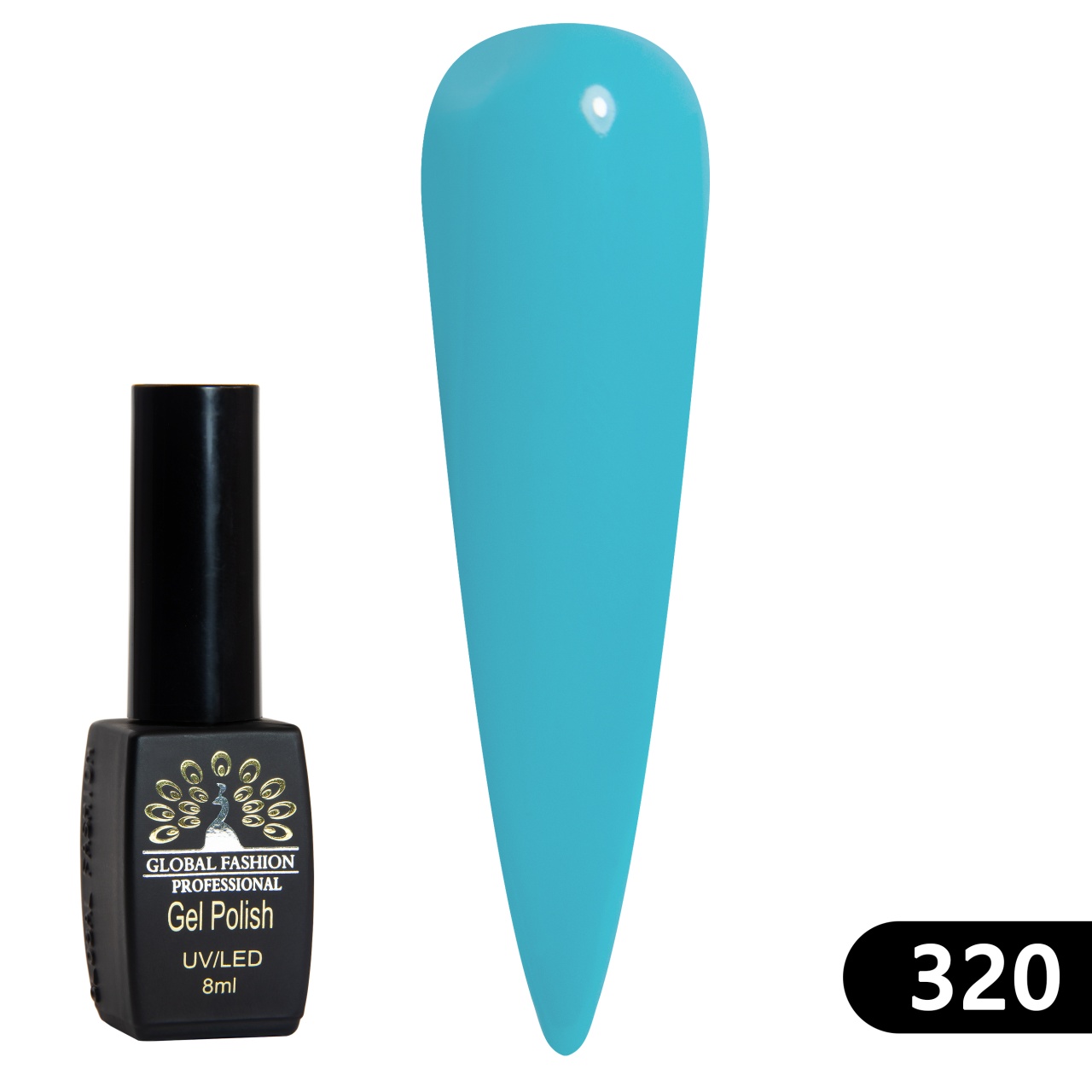 Oja semipermanenta BLACK ELITE, 8 ml, 320 - TPO Free