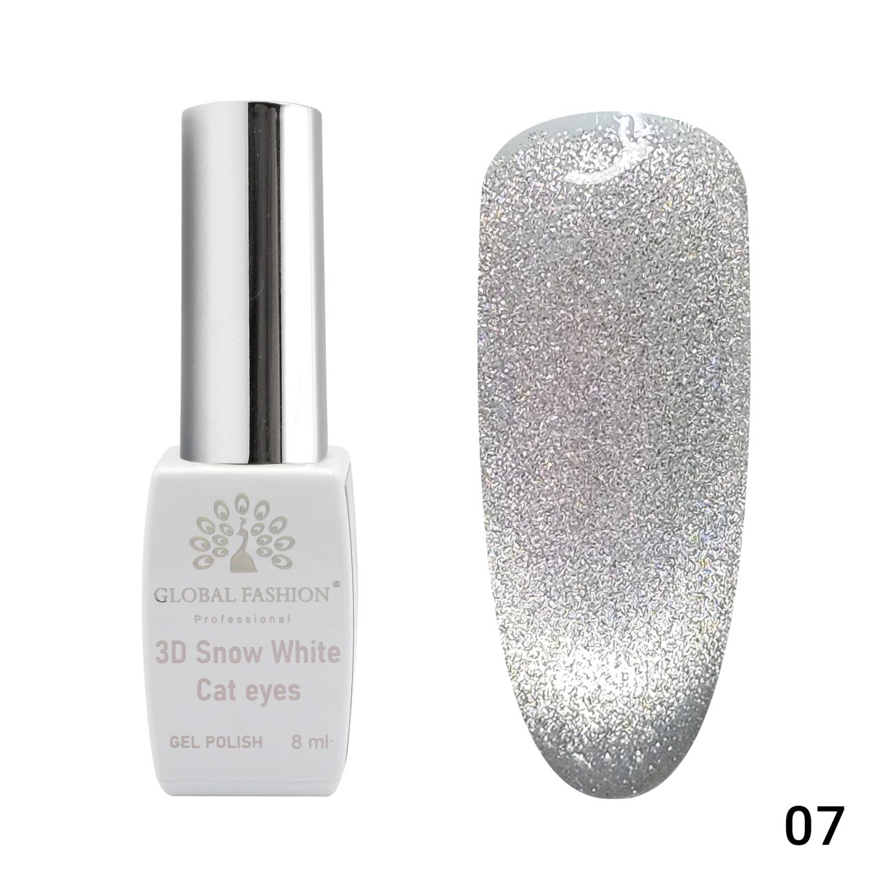 Oja semipermanenta, SW 3D Cat Eye, 8 ml, 07 - TPO Free Global Fashion